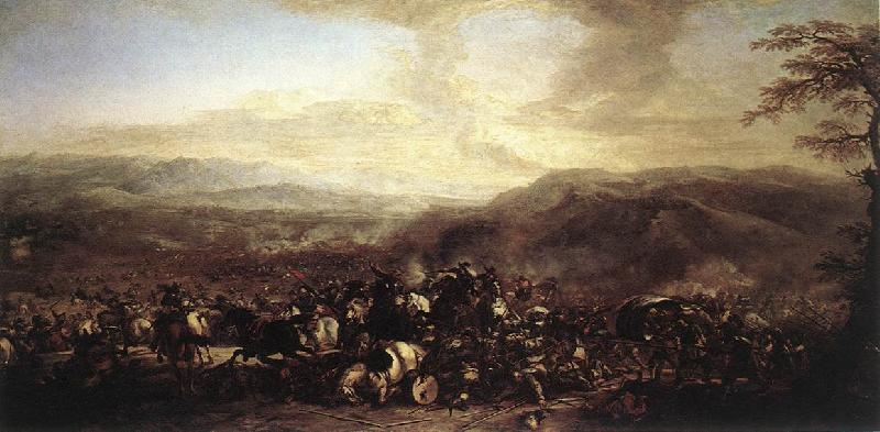 COURTOIS, Jacques The Battle of Mongiovino cg Sweden oil painting art